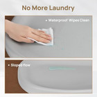 Papablic Baby Changing Pad     Soft   Wipeable Diaper Table Mat Grey