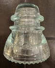 Antique 1865 Hemingray 42 Clear Glass Insulator 0_4 11 Tinted Made In U s a  Vgc