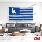 La Dodgers Flag 3x5 Banner Logo Baseball W Grommets Fast Free Shipping Us Seller