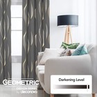 Deconovo Dark Grey Blackout Curtains 2 Panel Set For Bedroom  Thermal Insulated 