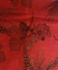 New Home For Holidays Fabric Christmas Tablecloth Red Gold 52 X 70 Oblong