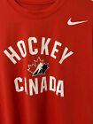 Nike Dri Fit Red Hockey Canada T Shirt Large