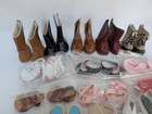 Lot Of 18 Sets Of Shoes For 18    American Girl Type Doll Boots Sandals Shoes