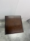 Vintage    the Bombay Company Solid Wood Plant Stand pedestal W Brass Feet 28    