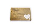 Uv Printed Personalized Wooden Wedding Guest Book  Rustic  Two Simple Hearts