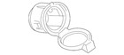 Genuine Toyota Power Outlet Cover Cap 85535-08010