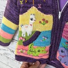 Kenelma Peru Lined Peruvian Wool Embroidered Hooded Sweater Toddler Girls Size 6