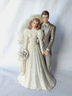 Vintage 1987 Beverly Clark Collection   wedding March Wagner   9  Cake Topper Nib