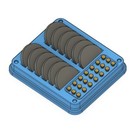 Dillon Rl550 Shell Plate   Locator Pin Storage Case With Magnetic Lid Rmd3d