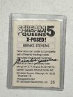 Scream Queens 5 X-posed Trading Card Brinke Stevens  25 1995 Signed Near Mint