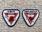 Two Vintage Ymca Swim Patches - Fish And Flying Fish