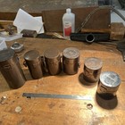 Lot Of 6-nikkor   Nikon  unbranded Leather Lens Cases- Brown     Japan - Vintage