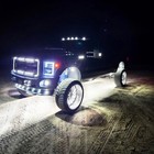 4pcs 17  Inch 5-row Pure White Led Wheel Lights Car Rim Lights Ultra-bright