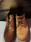 Timberland Men   s Brown Leather Chukka Ankle Boots Lace Up Rubber Sole Sz 10