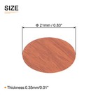 2sheet 108pcs 21mm dia  Screw Hole Cover Sticker Furniture Hole Cap Light Brown