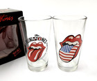Mint In Box  The Rolling Stones 2 Pint Glass Glasses 312710br00 50 Fifty Years