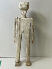 Guatemalan Folk Art Handcarved Wooden Skeleton Dia De Los Muertos 17 5x5 5 Decor
