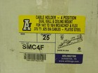 Case Of 25 -  arlington Industries Smc4f - 4-position Cable Holder Steel