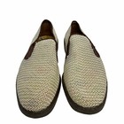 Kinsman Vintage Mesh Slip On Shoes Loafers Mens Size 10  Beige Brown Made In Usa