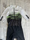 Zoot Ultra Tri P1 Racesuit Mens Xl Icon Aero Triathlon Trisuit Green Black Used