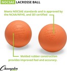 Champion Sports Official Size Rubber Lacrosse Ball  Orange  12-pack 