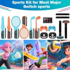 Switch 2 Sports Accessories 16 In 1 Bundle For Nintendo Switch 2 Sports Games  F