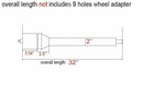 32  Auto Column Shift Tilt Steering Column With Key   Wheel Adapter Chrome