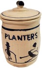 Pennant Planters Peanuts Ceramic Jar Antique Container Vintage Store Display Mr