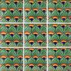Mexican Tile Folk Art Handmade Talavera Backsplash Handpainted Mosaic   C154