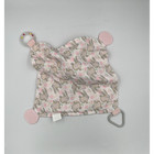 Modern Baby Bunny Rabbit Pink Floral Lovey Security Blanket Teether Toy 11 