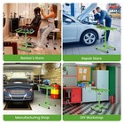 Adjustable Work Table With Drawer wheels  Heavy-duty Rolling Tool Tray tear Down