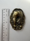 Vintage Horse Rear End Tail Belt Buckle Brass Tone Western Equestrian 4078