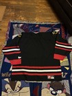 Vintage 90s Nike Team Nhl Chicago Blackhawks Alternative Black Hockey Jersey Xl