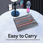 12 Channel Audio Mixer Bluetooth Usb Dj Sound Mixing Console Studio