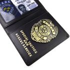 Resident Evil Stars Albert Police Metal Badge With Id Wallet Holder Case