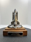 Nasa Columbia Space Shuttle Launch Ricker Pewter Statue Signed 226 750