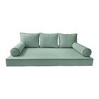  slipcover Only  S3 Daybed Mattress Bolster Back Covers Contrast Trim Twin Ad002