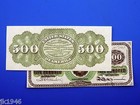 Reproduction  500 1863 Lt Us Paper Money Currency Copy