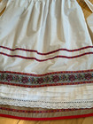 Norwegian Bunad Festdrakt  M  Blouse  Skirt Apron Teen  Sm Adult Norway  Tan red