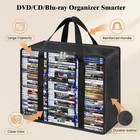 Dvd Storage Bags 2-pack  Holds 70 Dvds 90 Blu-rays 120 Cds  Highly Clear   St   