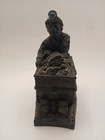 Collectible Figurine Of A Coal Miner Pushing A Cart