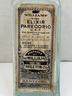 Antique Elixir Paregoric Opium Empty Bottle Williams   Carleton Co Hartford Conn