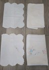 Vtg White Embroidered Baby Doll Nursery Crib Flat Sheet   Pillowcase 2 Sets Nwot