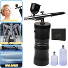 Portable Air Compressor Kit Airbrush Paint Spray Gun Nail Art Tattoo Airbrush
