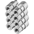 4 Sets 1 2  Flat Face Hydraulic Coupler Quick Connect Skid Steer Bobcat