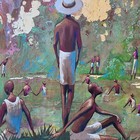 African American Art - John Holyfield -  the Golden Light  Original Painting