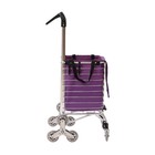 Folding Shopping Cart Stair Climbing Handcart 6 8 Wheels Laundry Grocery Trolley