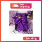 Ribbli Purple Satin Ribbon 4 Inch Wide Purple Ribbon For Wedding Chair Sash Gran