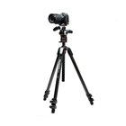 Manfrotto 055 3-section Cf Tripod Kit With X-pro 3-way Head And Move Qr System