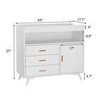 2   in   1 Convertible Baby Changing Station  Sturdy Wood Changing Table W  Drawers